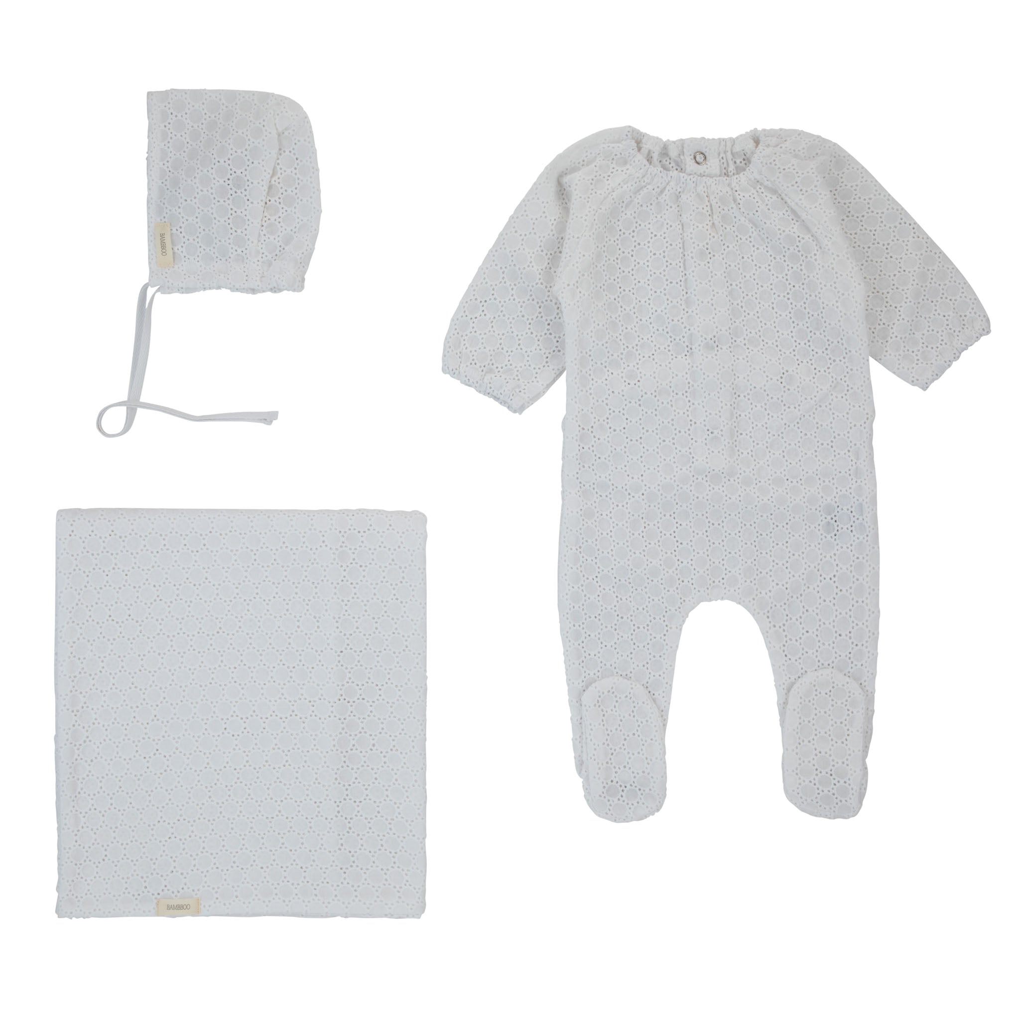 BAMBOO Eyelet collection 3 Pcs Set