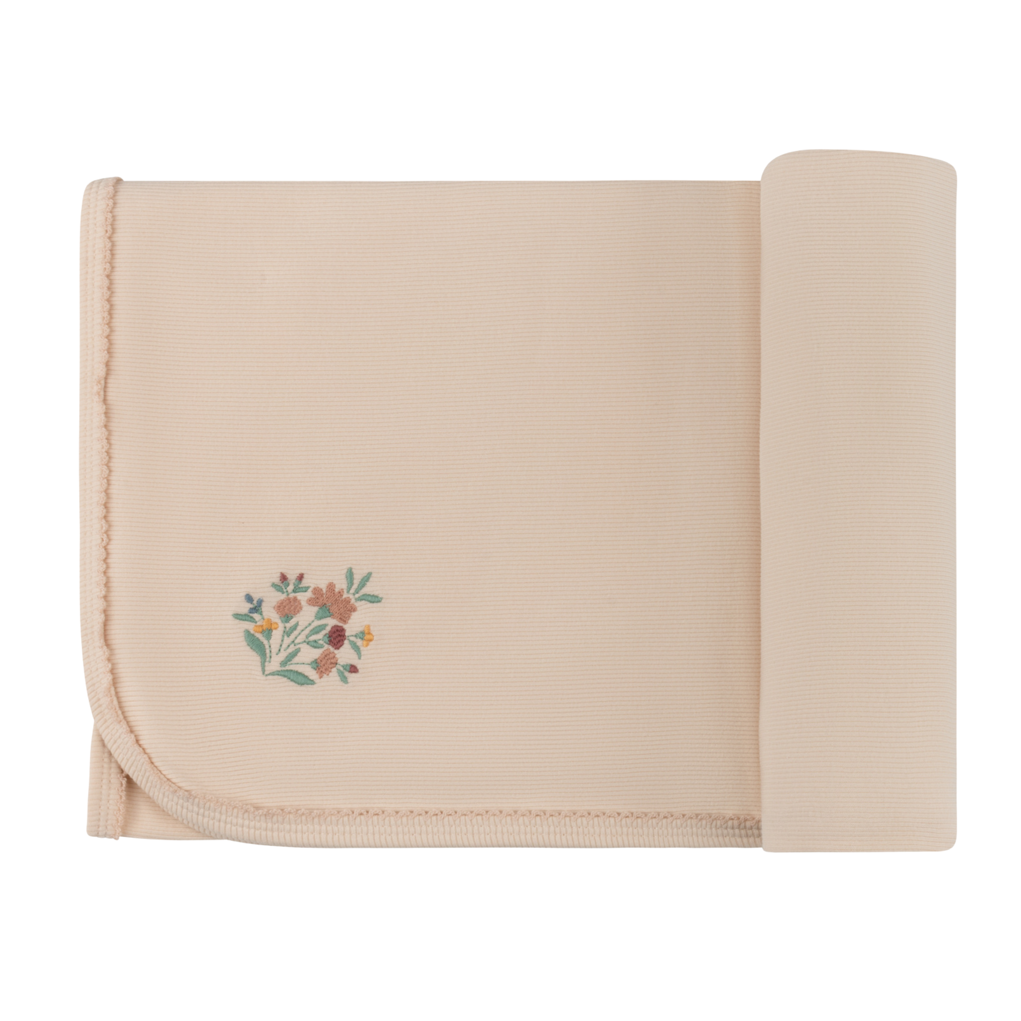 Ely’s & Co Pink Floral Embroidered Muslin Swaddle Boutique Newborn Toddler Girl Traditional Heirloom Nursery Wrap