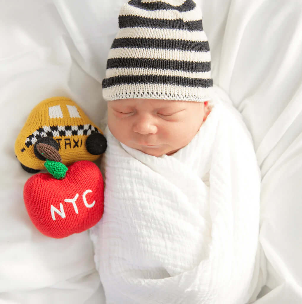 Estella – Organic Baby Toy (NYC Apple Rattle)