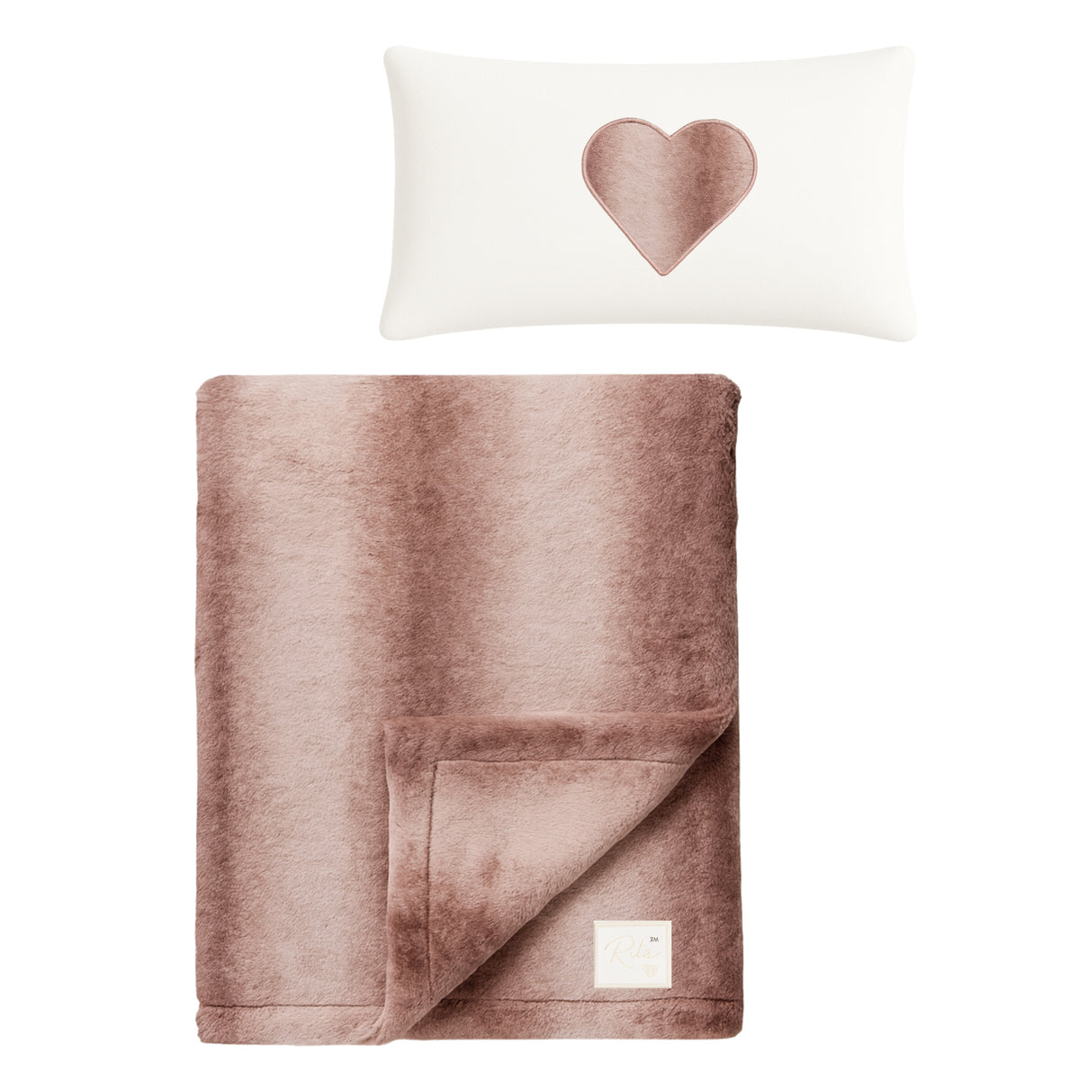 Ritz Mauve Shaded Tone on Tone Stripes Blanket
