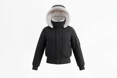 Pramie Girls Poodle Bomber Jacket Black 5-16