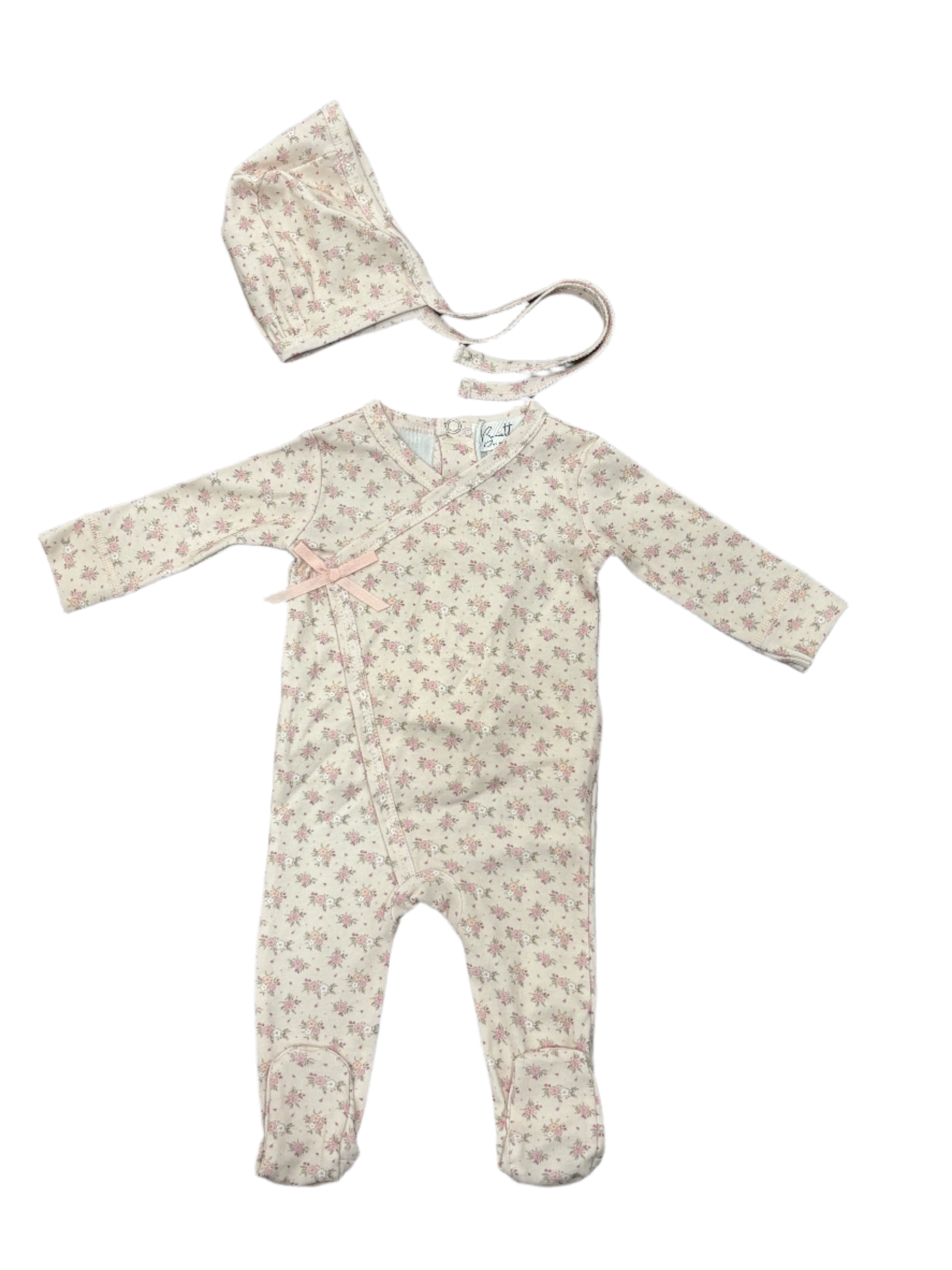 Bonette Pink Floral Print  2pc set
