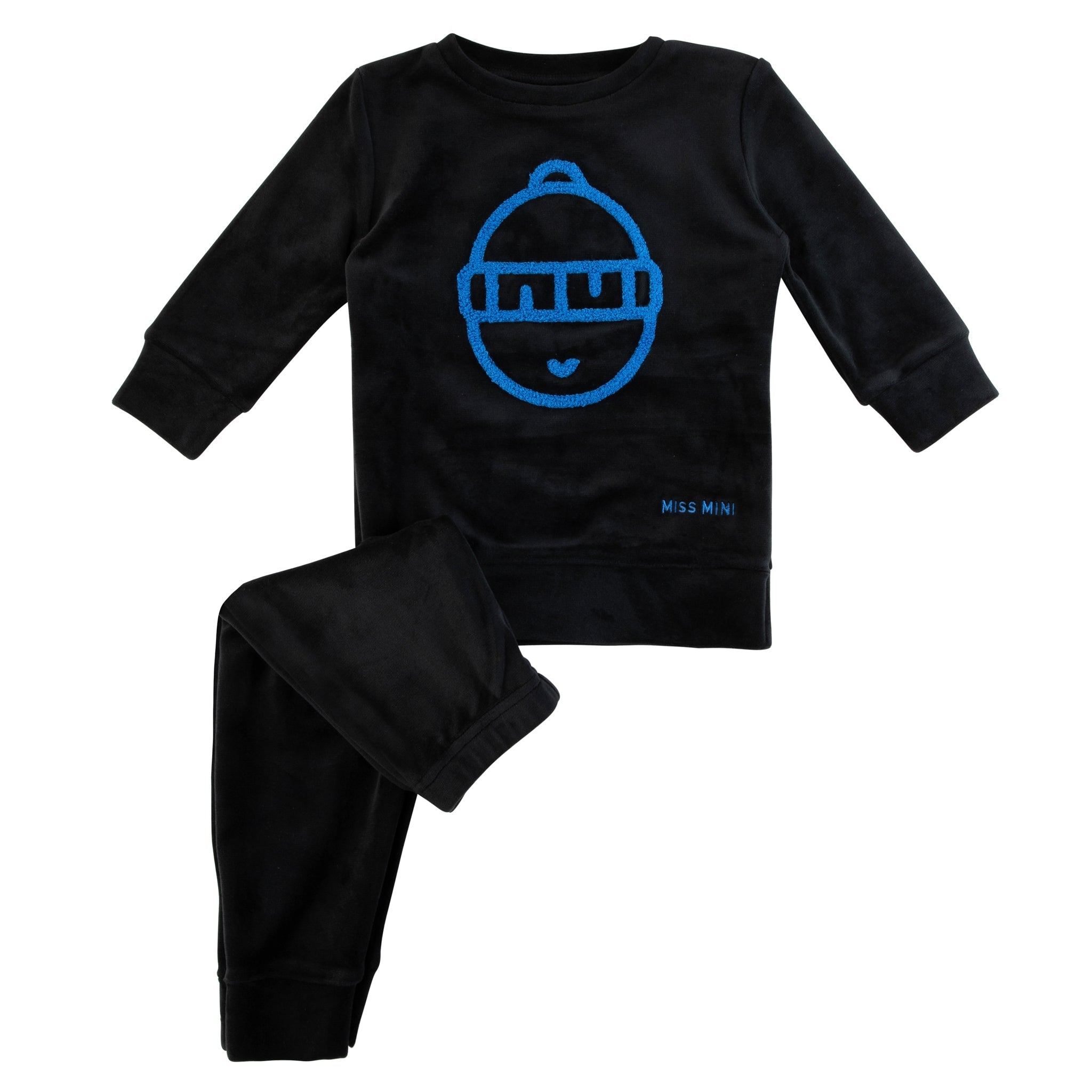 Miss Mini Blue Logo Face Pajama