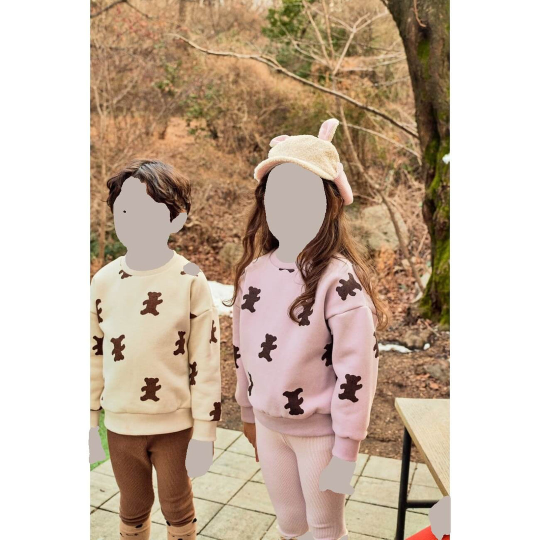 Petite Hailey Bear Print Sweatshirt