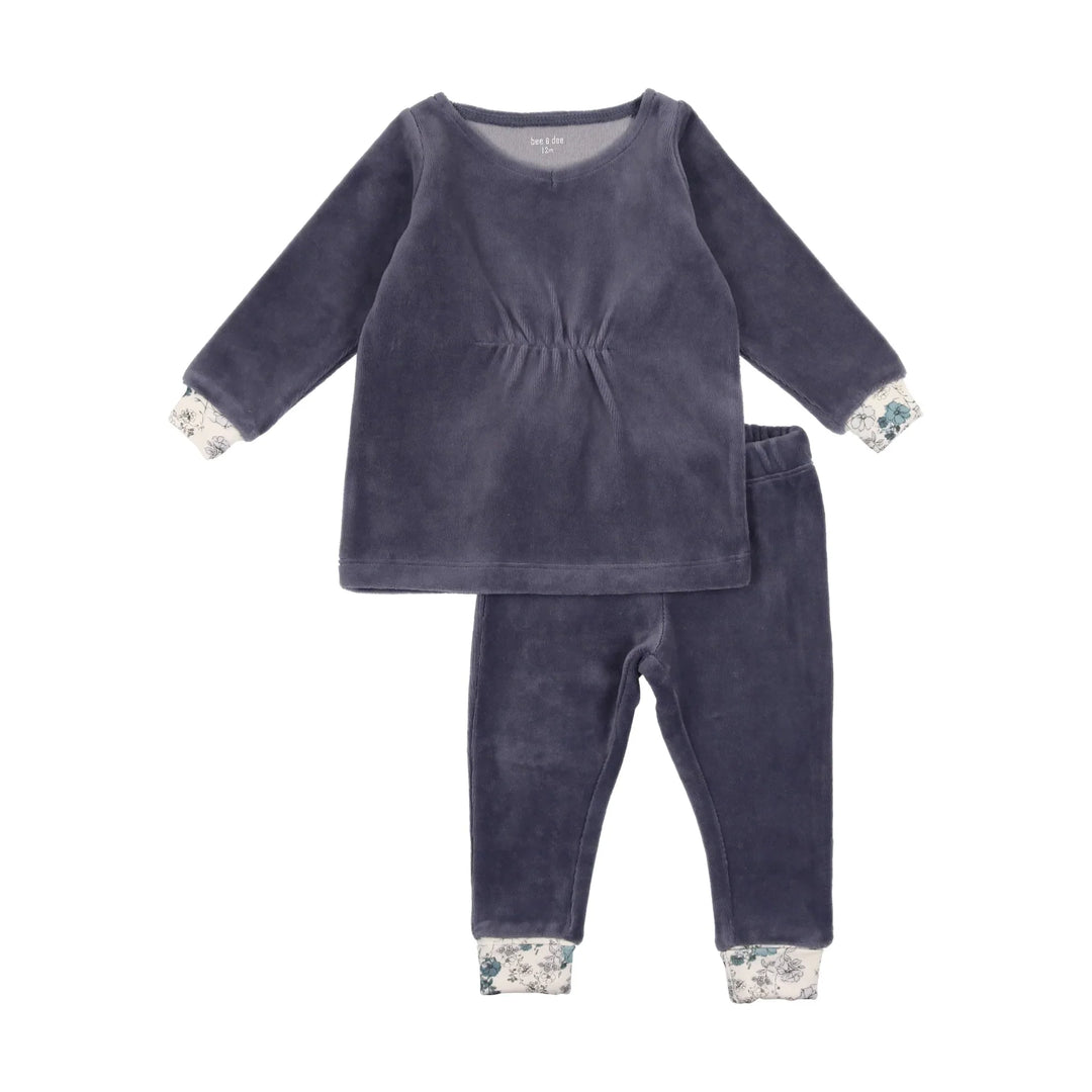 bee dee hydrangea floral knot loungewear
