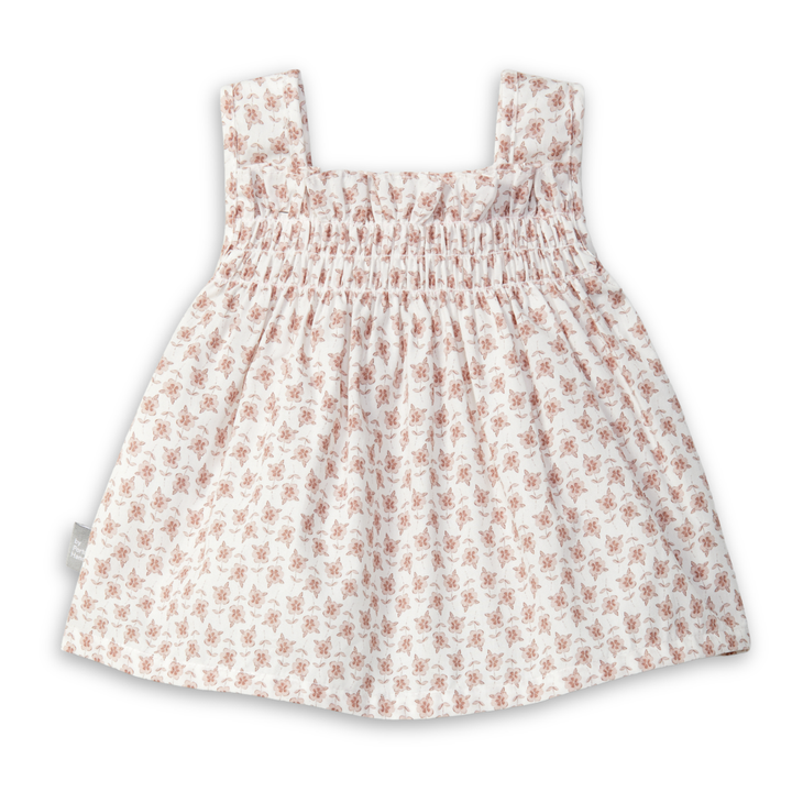 Snug Floral Top Soft Cotton Kids Shirt Floral Print Lightweight Design