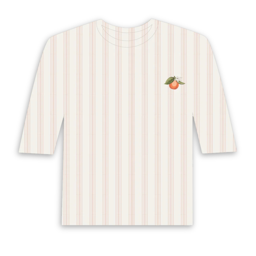 Ely's & Co Fruit Collection Three Quarter Sleeve Tee Soft Cotton Kids Shirt Fruit Print Design