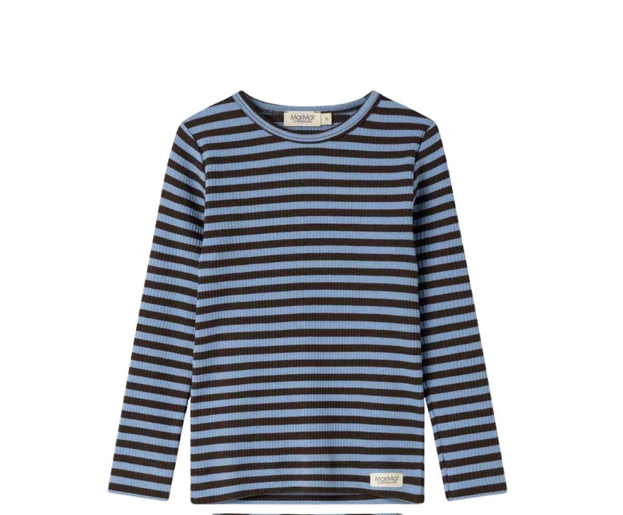 MarMar Blue Heaven Stripe Plain Tee