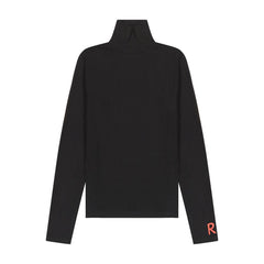Retro Kid Black Ruby Ribbed Turtleneck