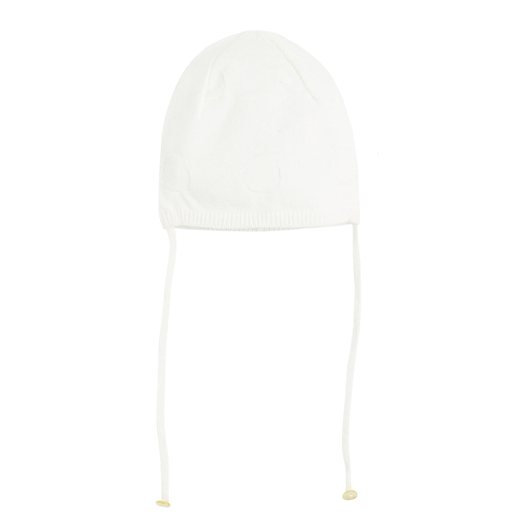 circle knit 3 piece set white