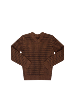 Kipp Chocolate Grid Sweater