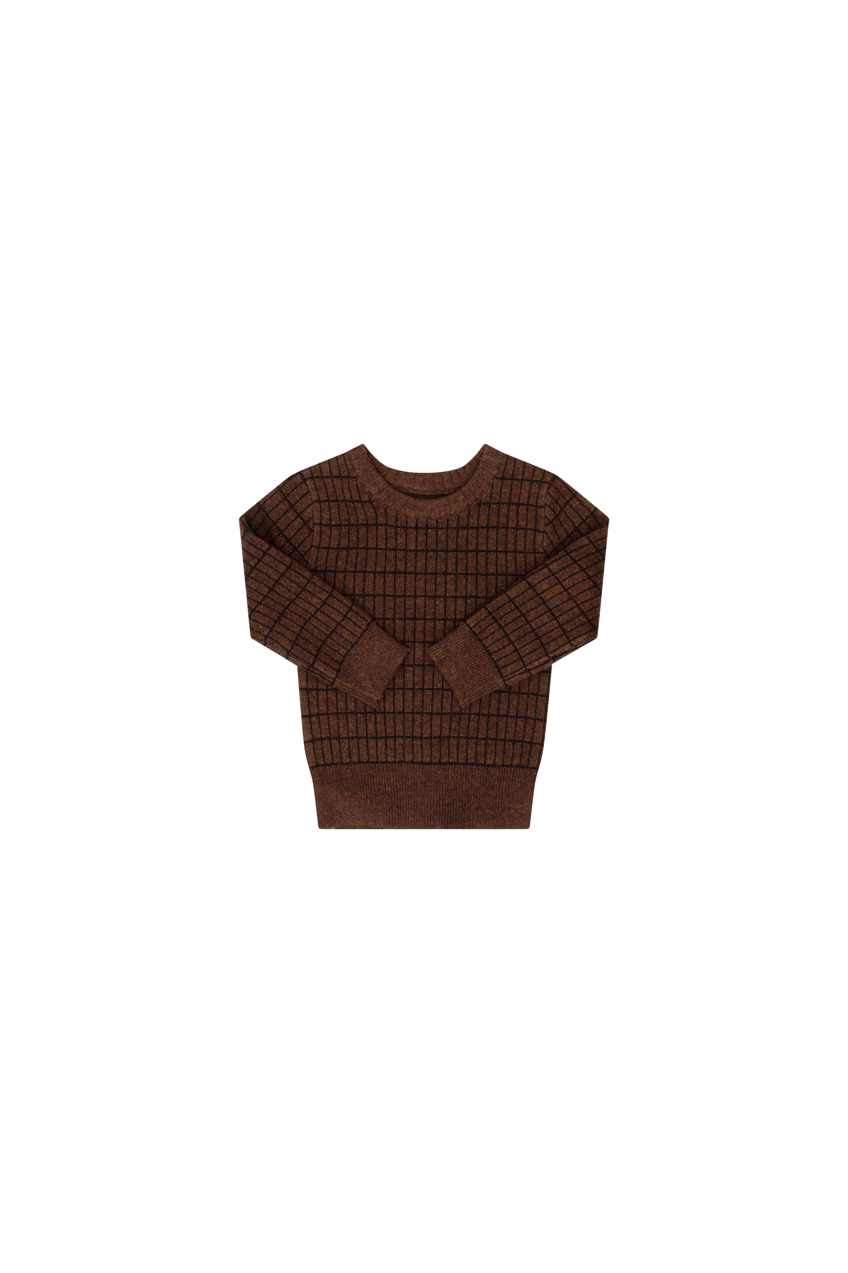Kipp Chocolate Grid Knit Set