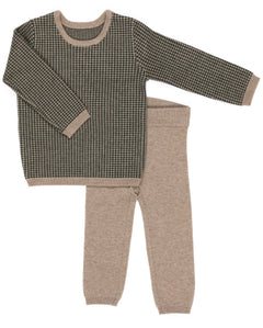 Kipp Vintage Green Houndstooth Set