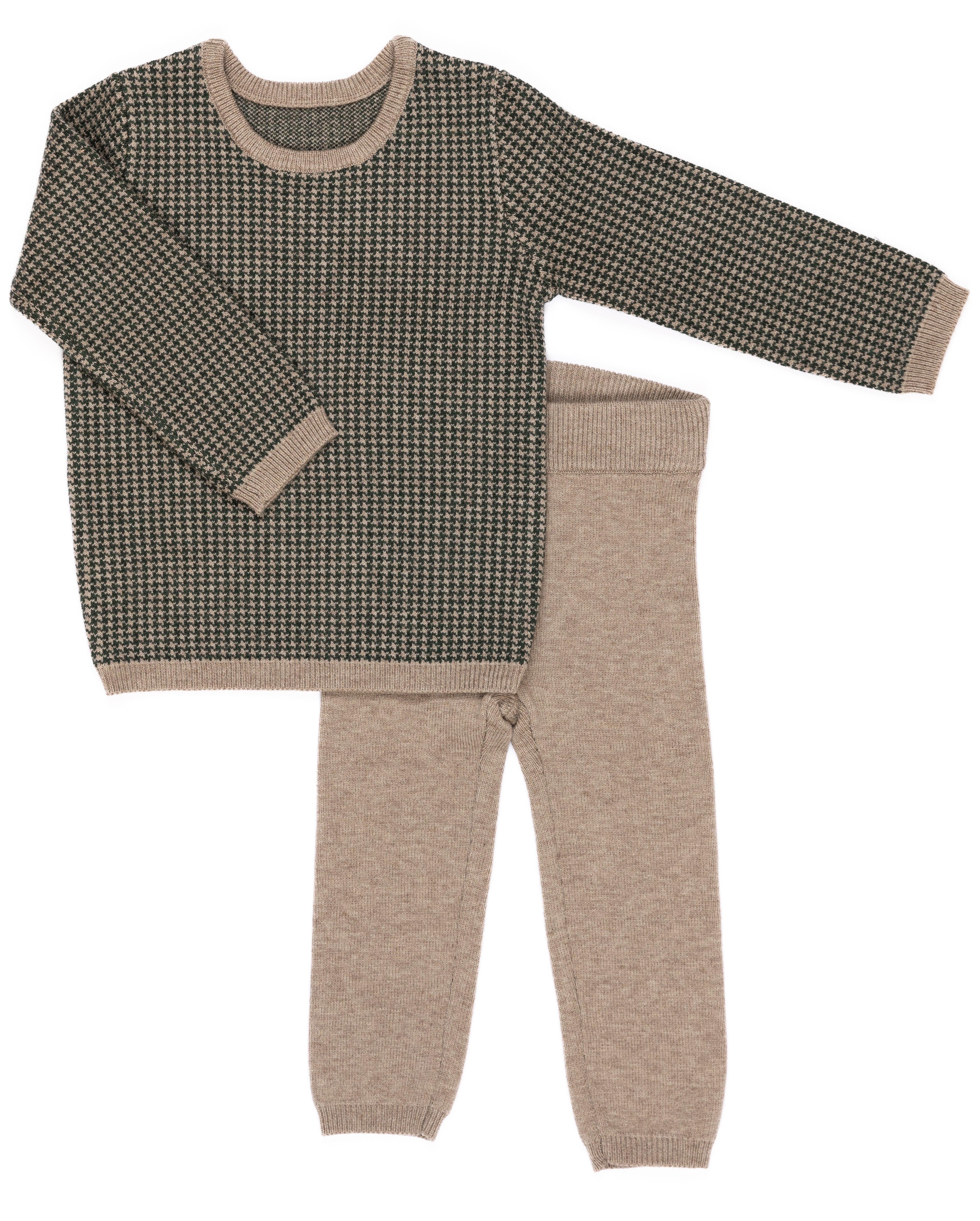 Kipp Vintage Green Houndstooth Set