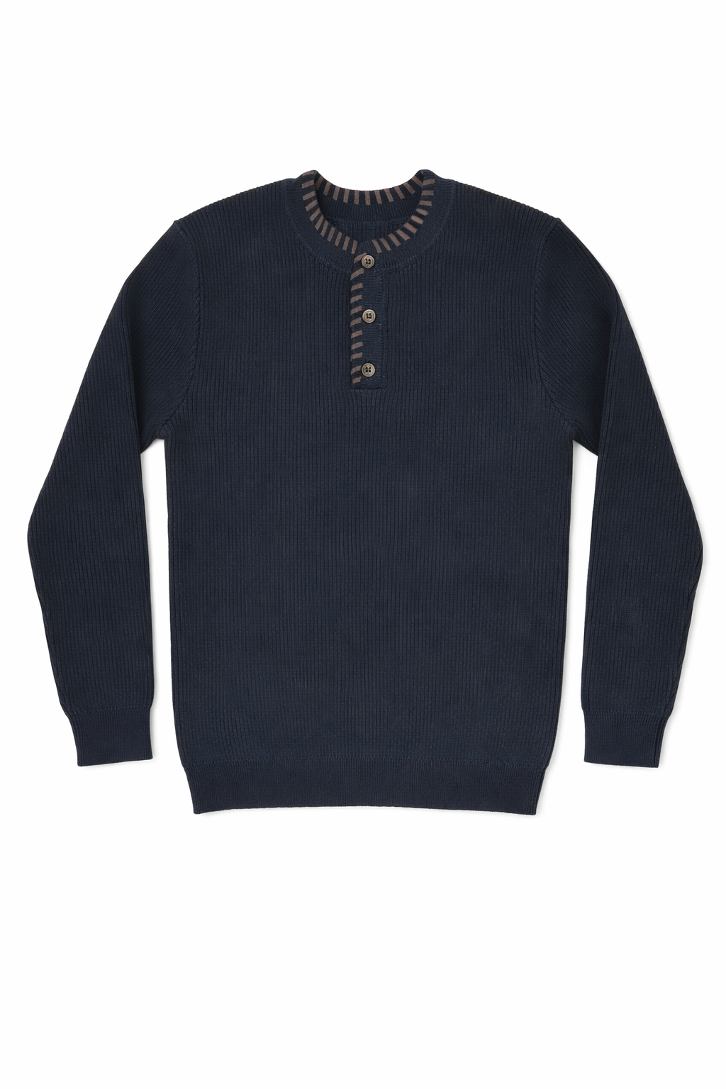 Klai Navy Ford Rib Sweater