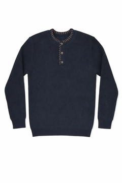 Klai Navy Ford Rib Sweater