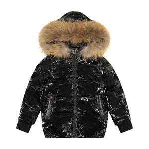 Fashion forward down jacket 
for boys and girls unisex