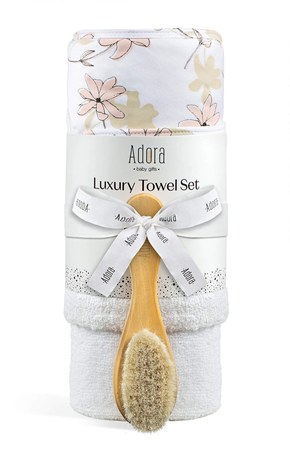 printed bamboo bath towel washcloth brush