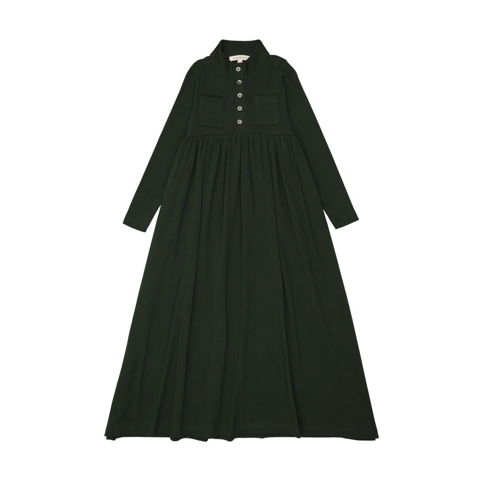 girls dress with long sleeves on a white background