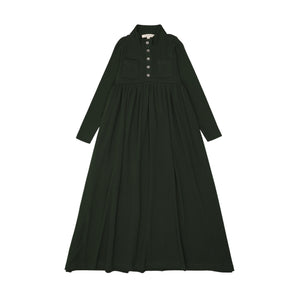 girls dress with long sleeves on a white background