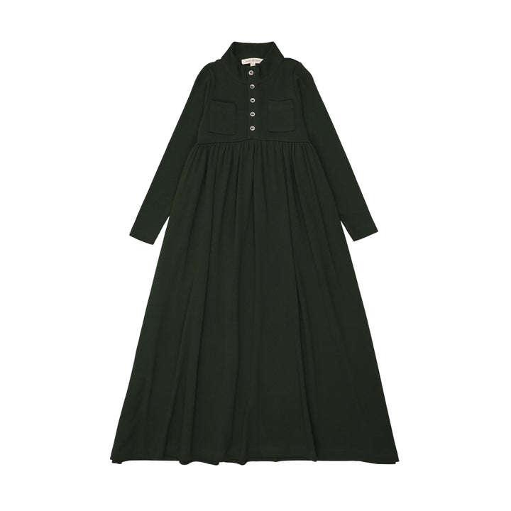 girls dress with long sleeves on a white background