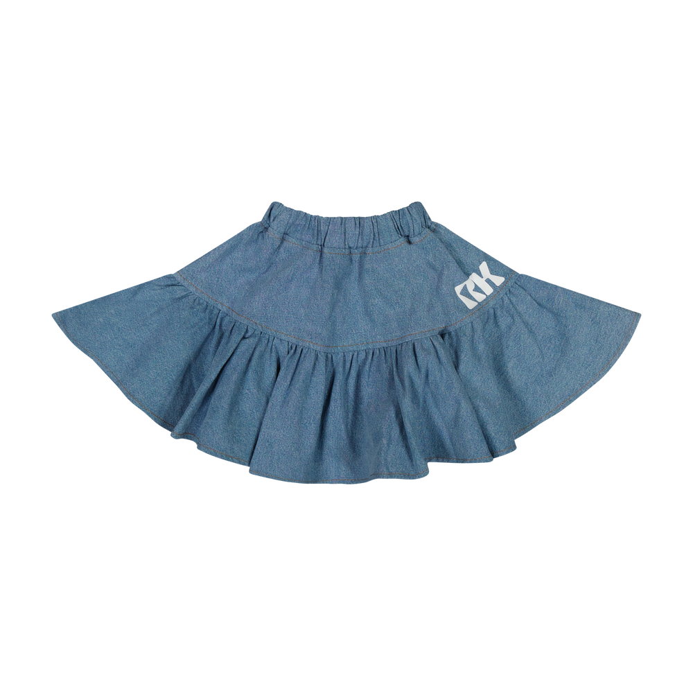 Retro Kid - Hollis Denim Full Skirt - Short Length