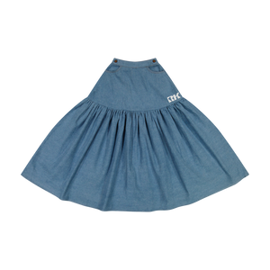 Retro Kid - Hollis Denim Full Skirt - Maxi Length