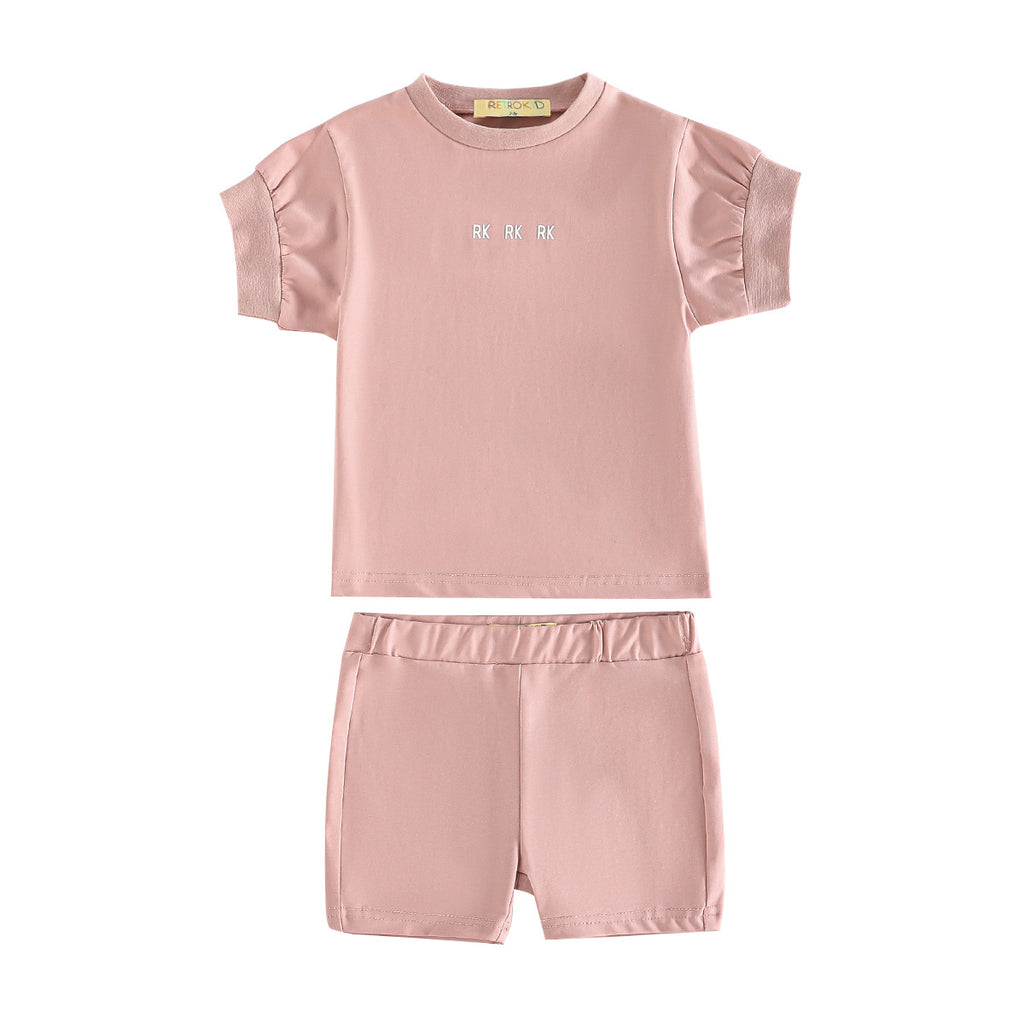 Retro Kid - Hollis RK Logo Baby Tee Set (Tshirt + Shorts)