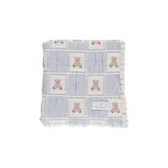 Bebe Organic Teddy Patchwork Blanket