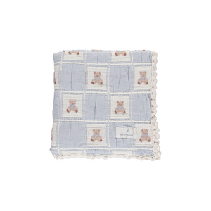 Bebe Organic Teddy Patchwork Blanket