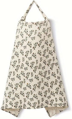 Print Muslin/Fur Lined Nursing Cover
