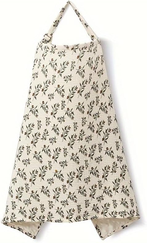 Print Muslin/Fur Lined Nursing Cover