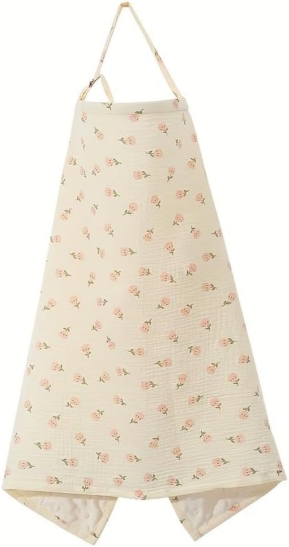 Print Muslin/Fur Lined Nursing Cover