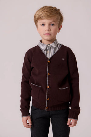 Cottier Brown Leo Cardigan