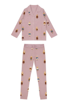 Crew Lounge Dusk Teddy Pattern Grandpa Lounge Set