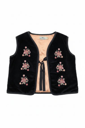 Early Sunday Lou Black Vest Jacket