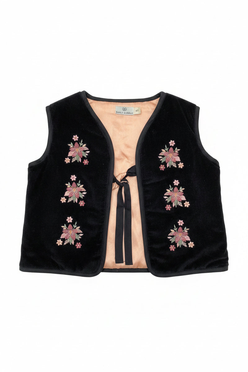 Early Sunday Lou Black Vest Jacket