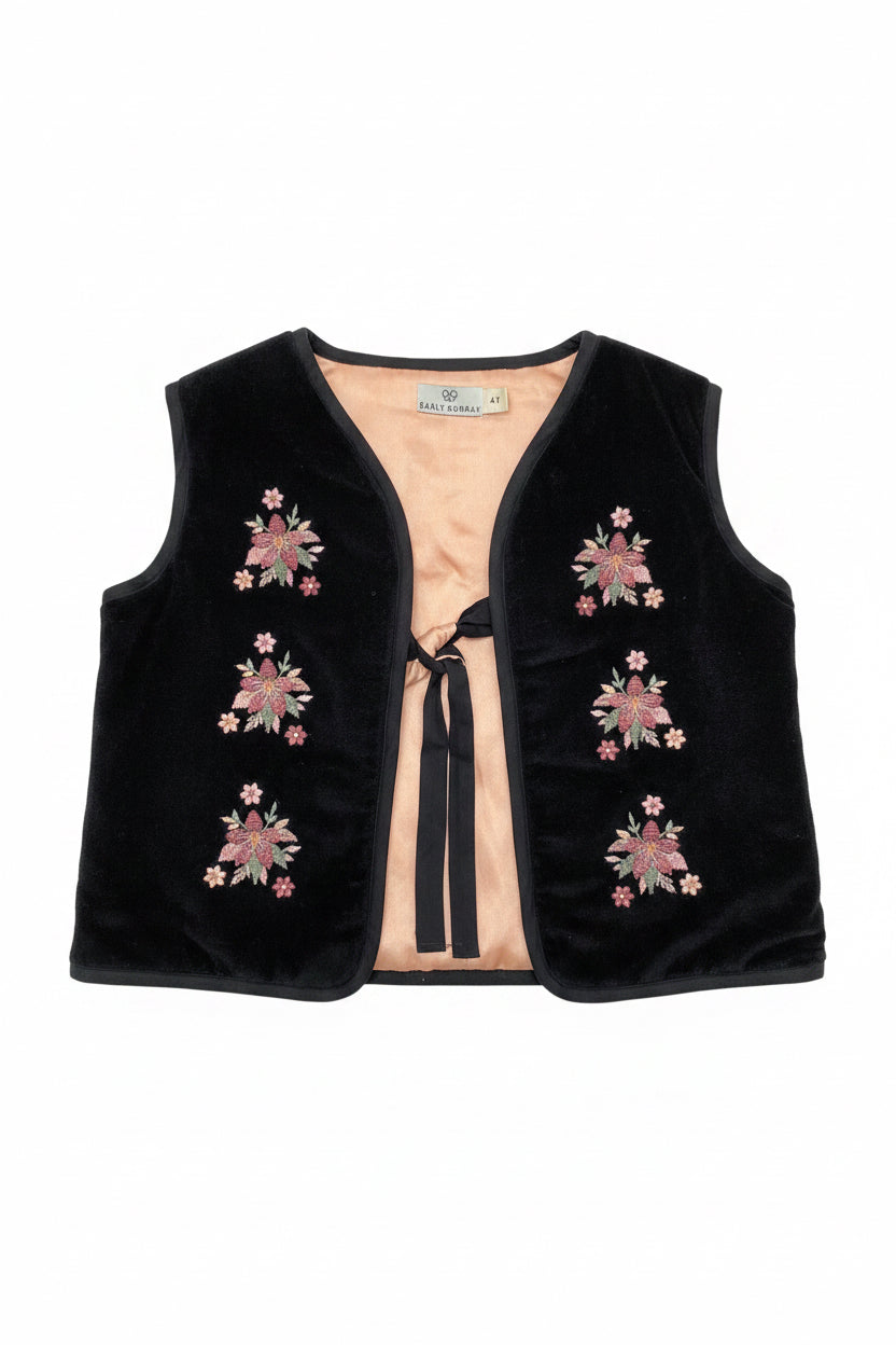 Early Sunday Lou Black Vest Jacket