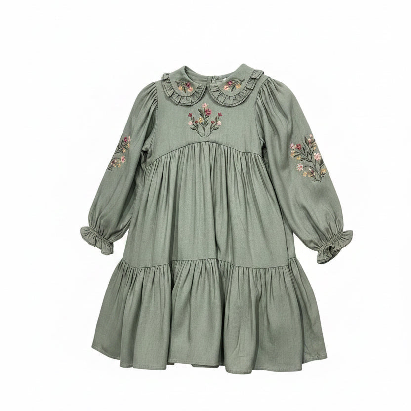 Early Sunday Sage Green Marguerite Dress