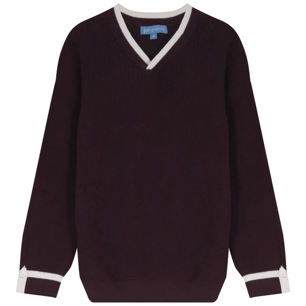 Pompomme Cocoa Button Loop Detail Sweater