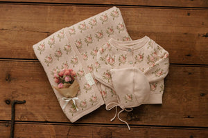 Peluche Bebe – Floral Intarsia Knit Cardigan