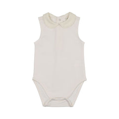 Peluche Bebe Bodysuit - Crochet Trim Sleeveless
