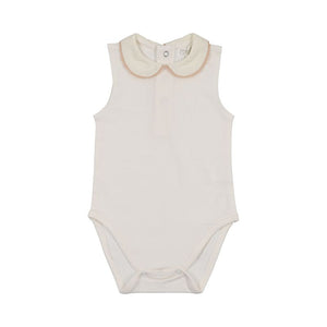 Peluche Bebe Bodysuit - Crochet Trim Sleeveless
