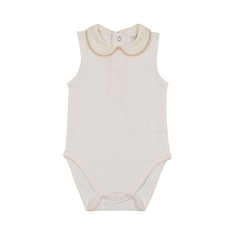 Peluche Bebe Bodysuit - Crochet Trim Sleeveless