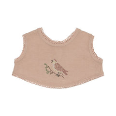 Peluche Bebe – Knit Cross Stitch Overlay Bib