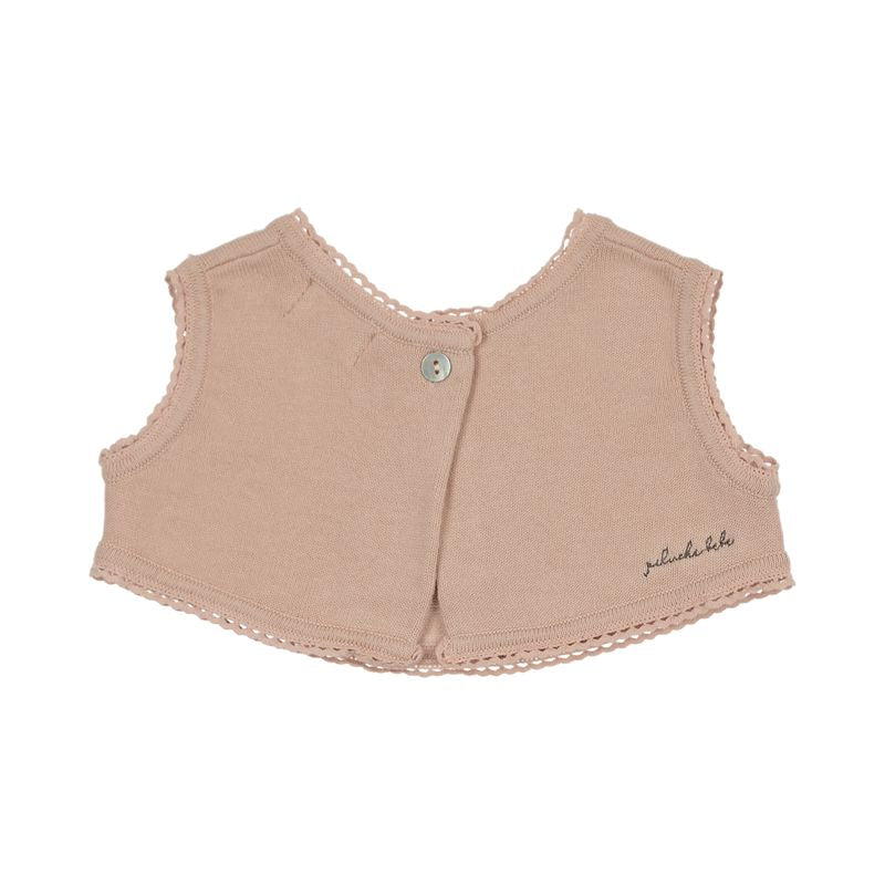 Peluche Bebe – Knit Cross Stitch Overlay Bib