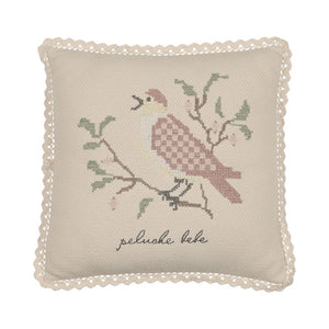 Peluche Bebe – Knit Cross Stitch Pillow