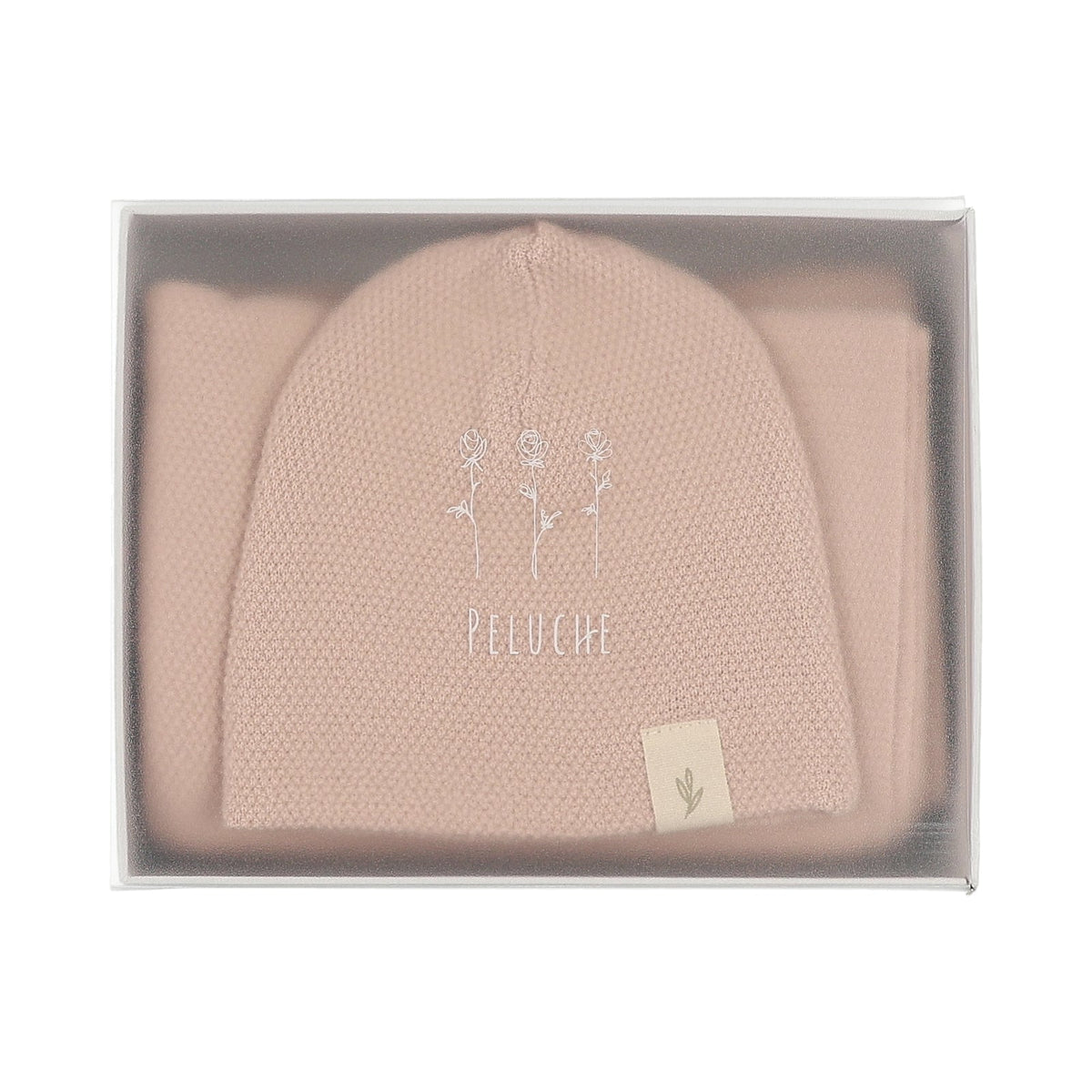 Peluche Bebe – Knit Swaddle & Beanie Set
