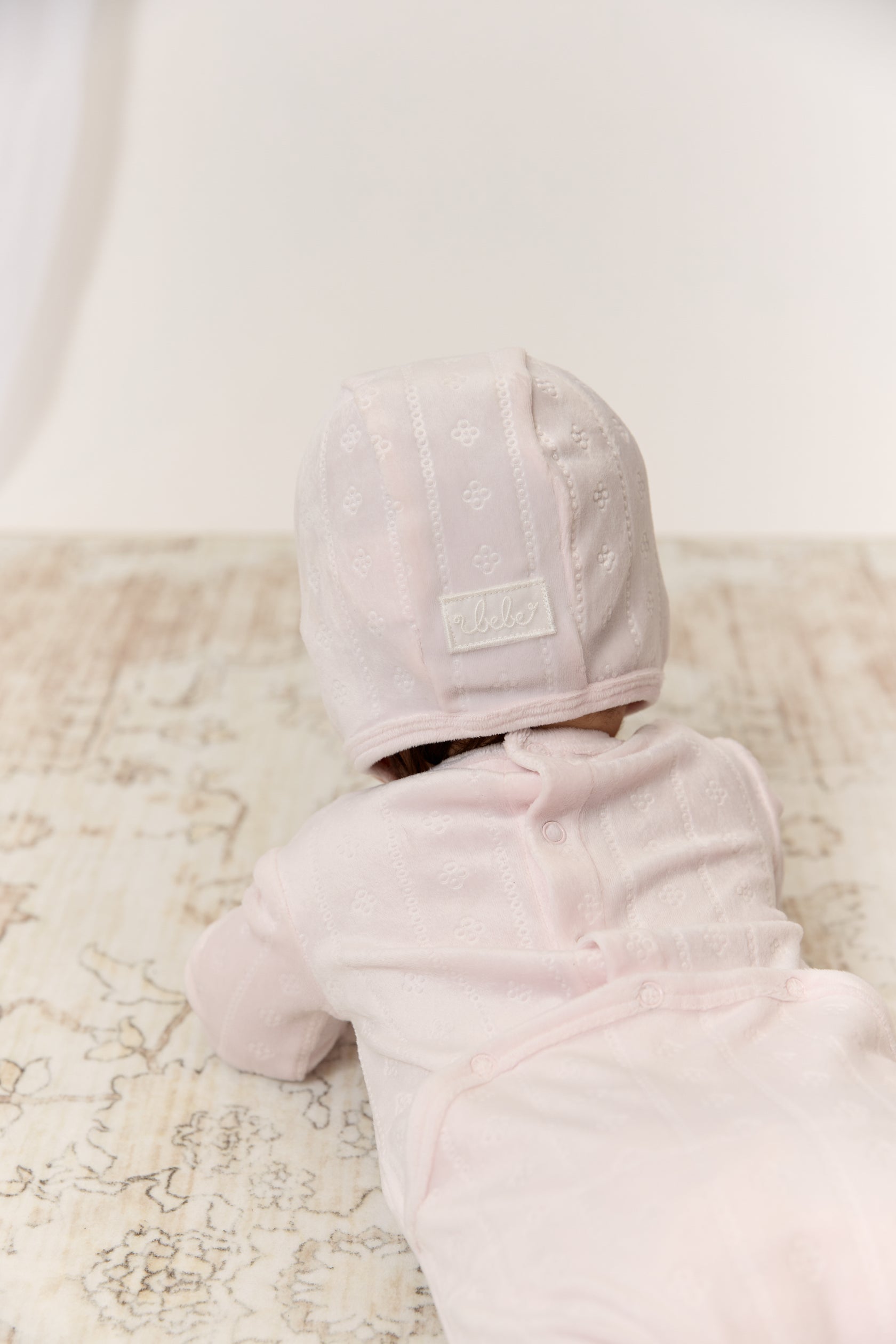 Kipp Baby Pink Bebe Pointelle Footie Hat & Blanket Set