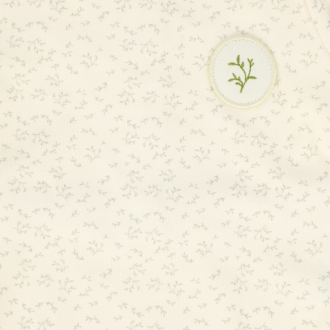 Bebe Jolee Green Floral Seamed Footie
